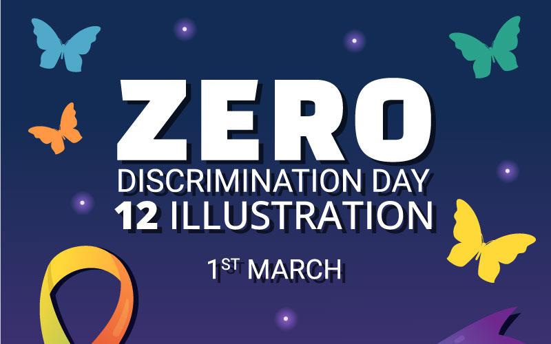 12 Illustrazione del giorno della discriminazione zero