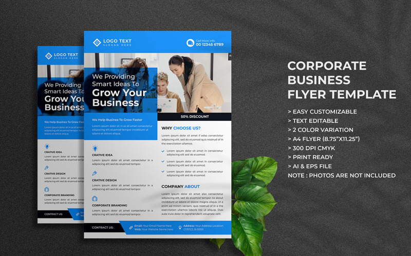 Corporate Business Flyer Template en Digital Marketing Agency Flyer Design