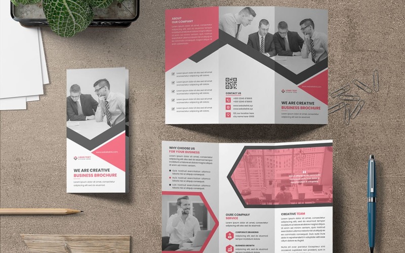 Creative Corporate Business driebladige brochure