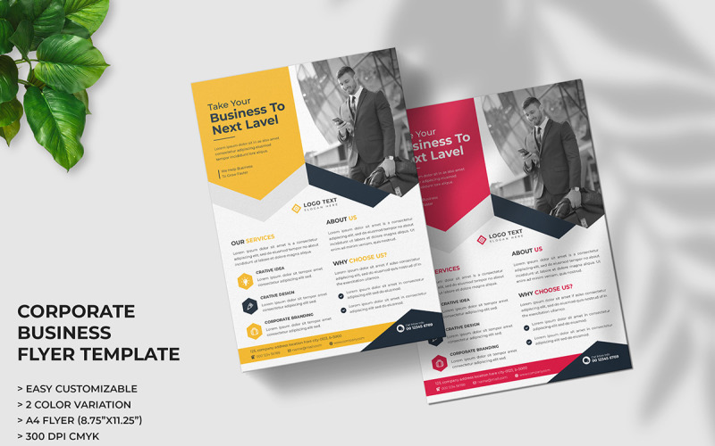 Modelo de Folheto de Agência de Marketing Digital Criativo e Layout de Folheto de Negócios