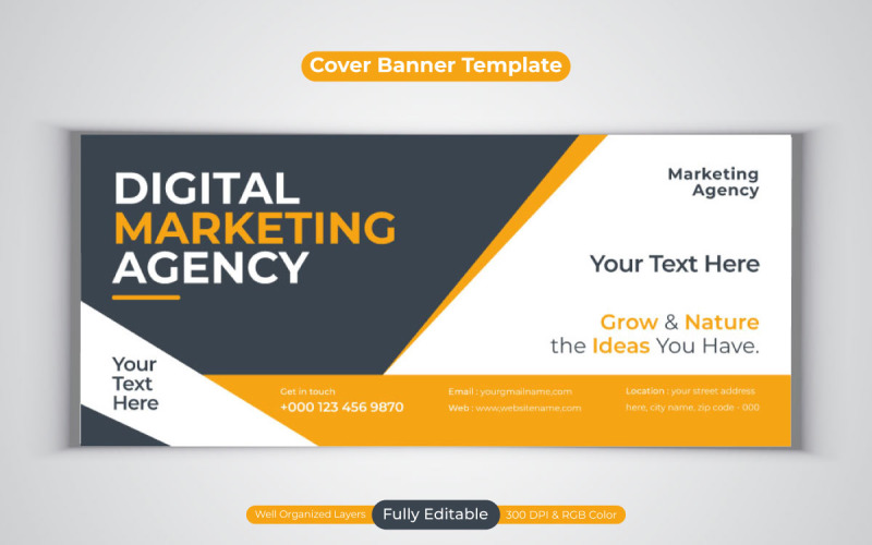 Creative Idea Digital Marketing Agency Nový design pro Facebook Cover Banner