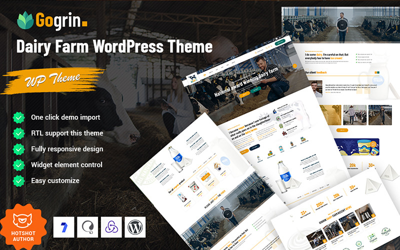 Gogrin - Tema WordPress per aziende agricole e caseifici