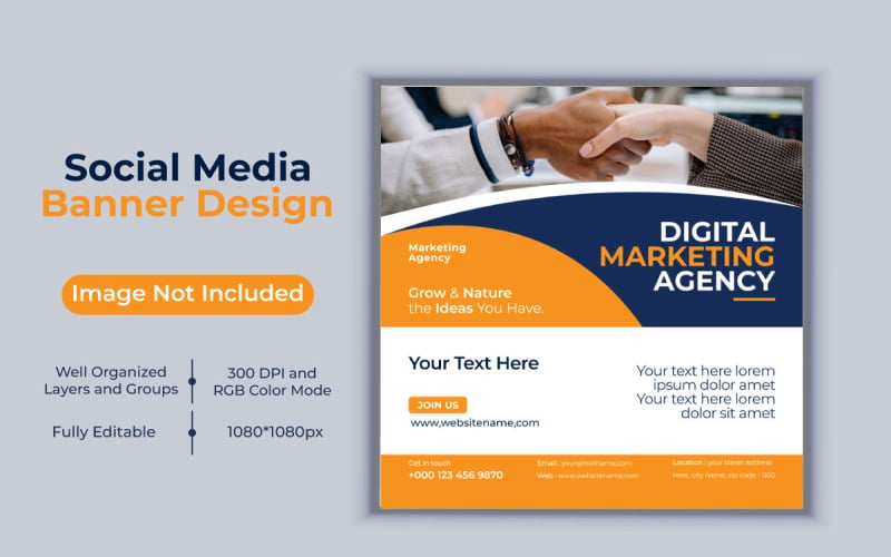 Idea creativa Agencia de marketing digital Diseño de banner