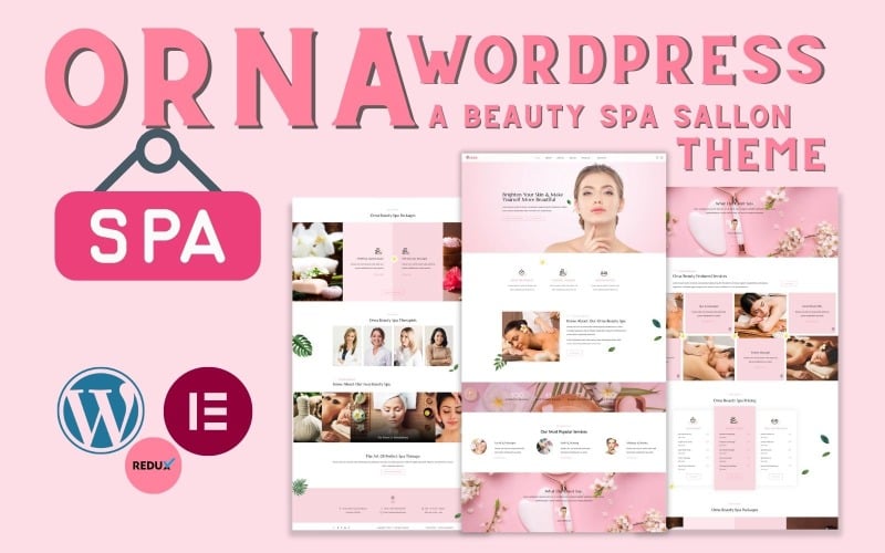 Orna — красивая тема WordPress для спа-салона