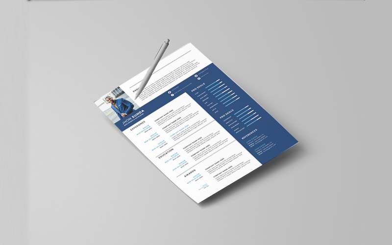 Kreatywny szablon CV profesjonalnie
