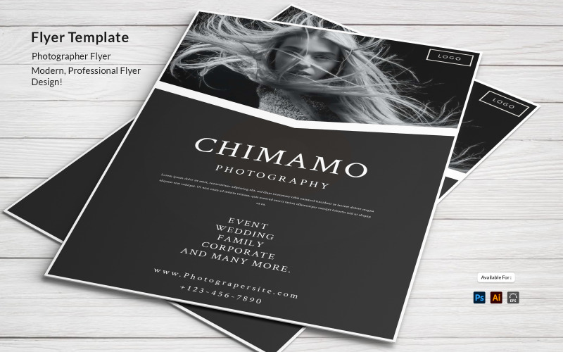 Modèle de Flyer de photographie V4