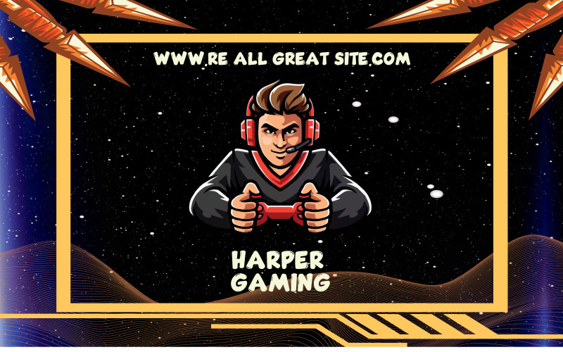 Logotipo futurista preto do jogo