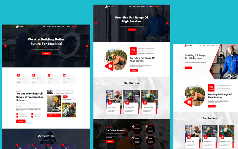 Drilux - Bouw HTML-sjabloon