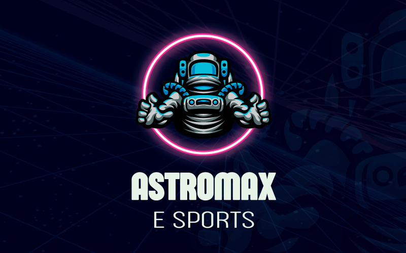 E SPORTOVNÍ LOGO HRY astronautů