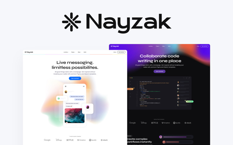 Nayzak - Víceúčelová šablona Saas HTML