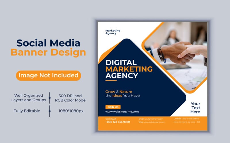 Creative Idea Digital Marketing Agency Social Media Post Banner