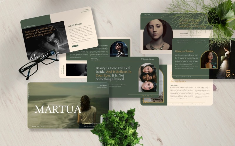 Martua - Шаблон PowerPoint о моде