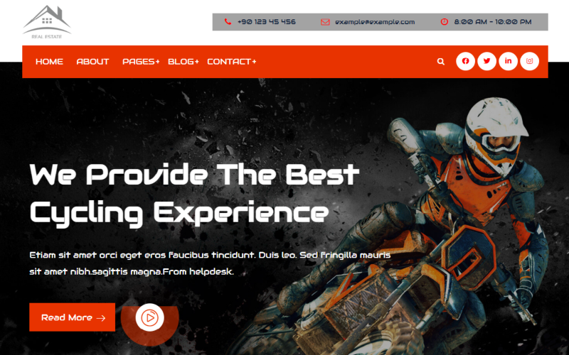 Himeu - Bike Club Elementor WordPress 主题