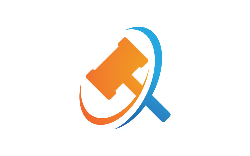 Молоток логотип Векторні ілюстрації дизайн V1
