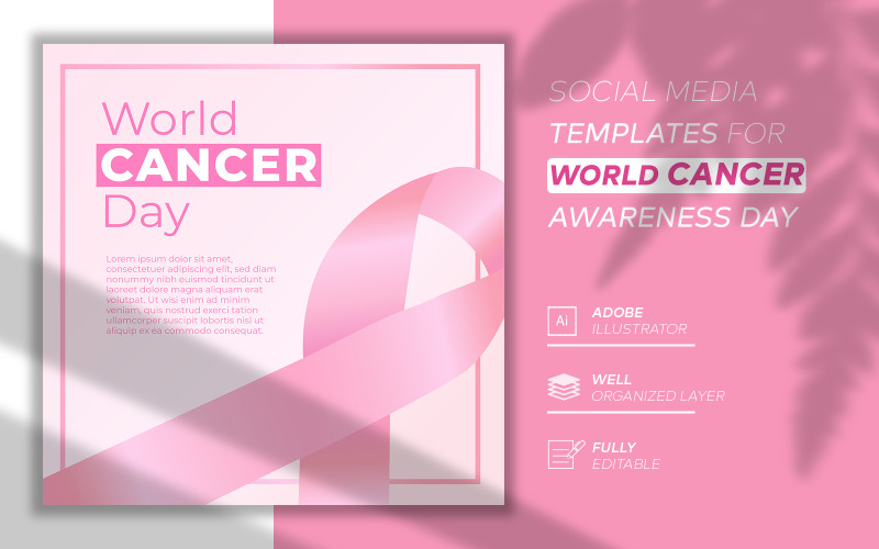Social-Media-Vorlage zum Brustkrebs-Aufklärungstag