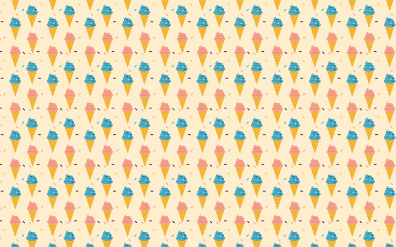 Endloser Musterhintergrund der Eiscreme
