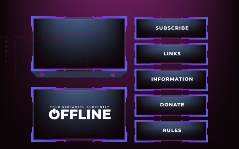 Live streaming screen border design