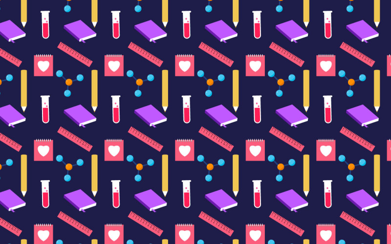 Plantilla de patrón de fondo de educación