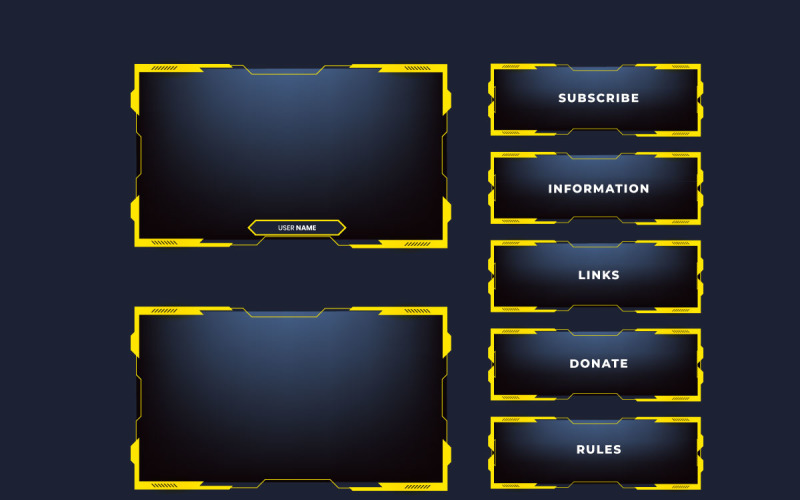 Scherm interface frame ontwerp vector
