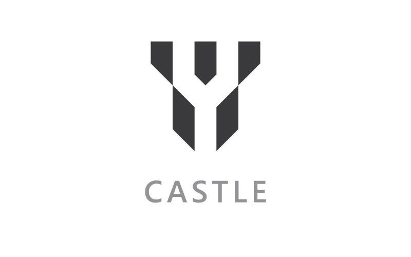 Château vecteur Logo icône Modèle vecteur Design V1