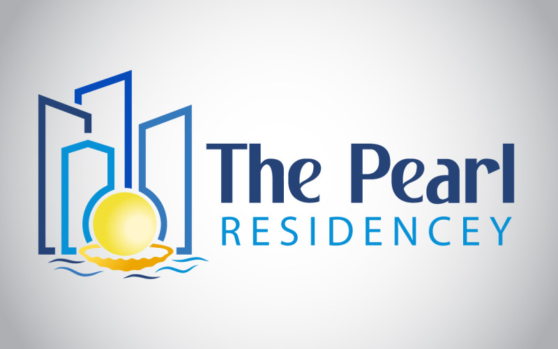 Die Pearl-Residency-Logo-Vorlage