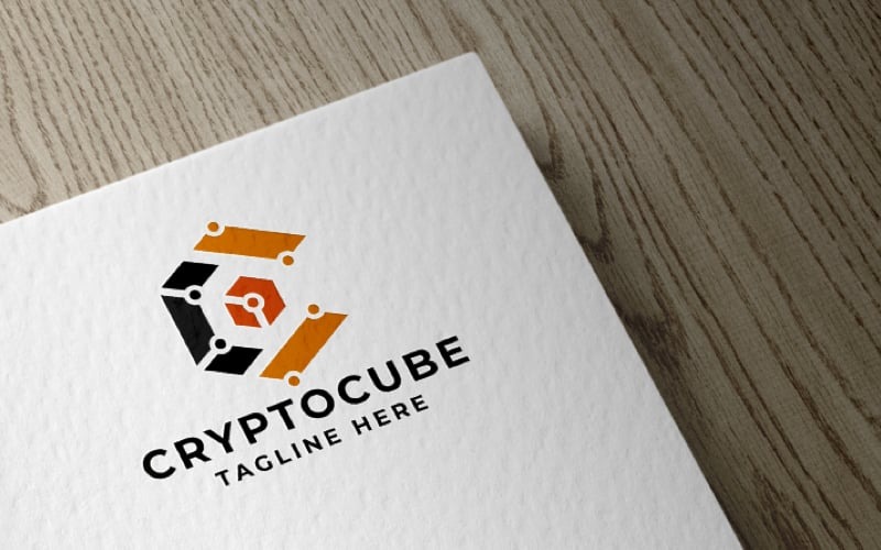 Kripto C Harfi Logo Pro Şablonu