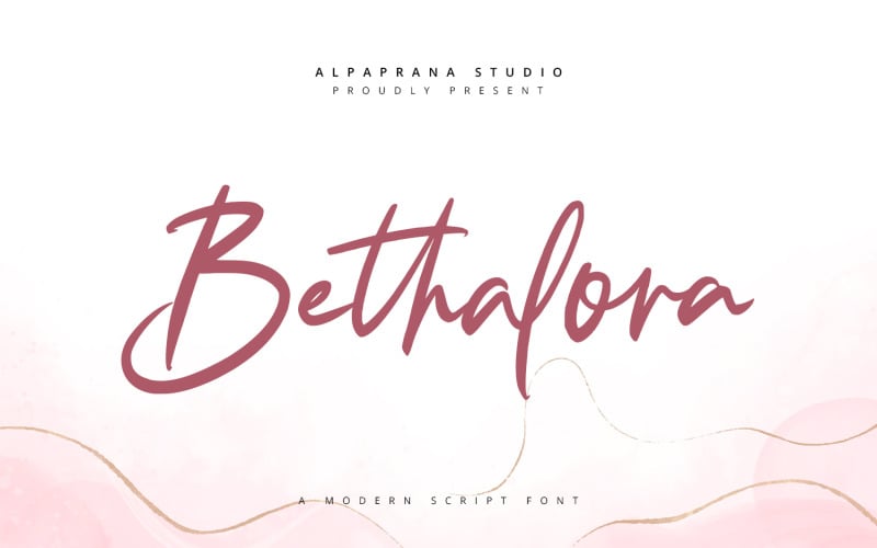 Bethalora — современный рукописный шрифт