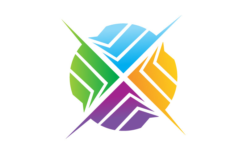 Logo de distribution d'entreprise de marketing en ligne