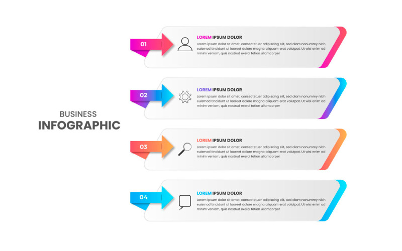 Presentation business infographic designmall vektor idé