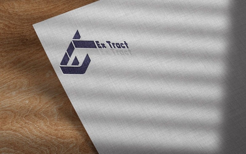 -Ex Tract-Logo digitale Vorlage