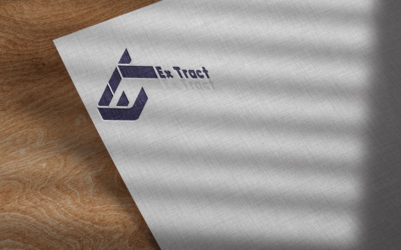 -Ex Tract-logó digitális sablon