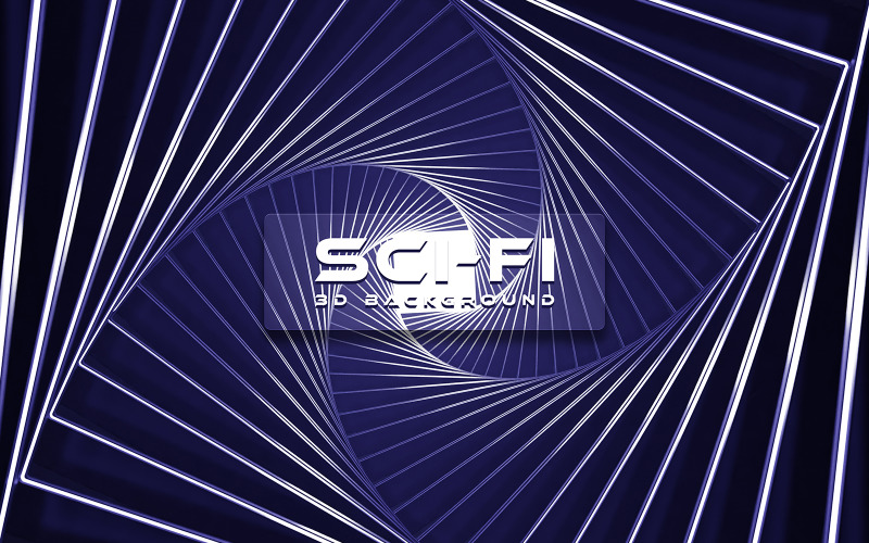 3D Sci-Fi Background Graphic