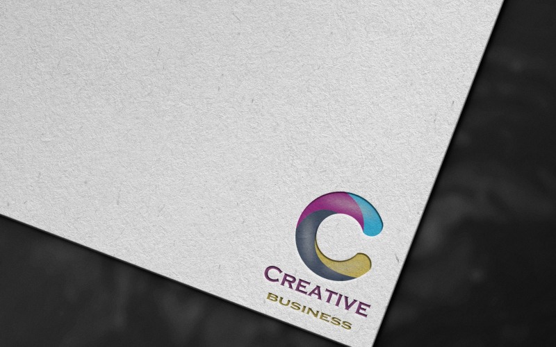 Logotipo de empresa creativa C