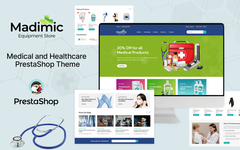Madimic - Tema PrestaShop per negozi medici e farmaceutici