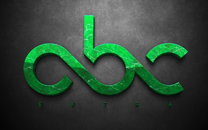 modelo de logotipo digital abc
