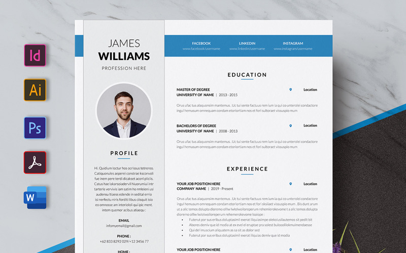 Prosty życiorys / szablon CV