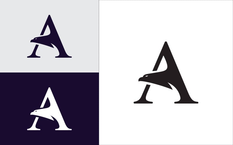 A letter logo, identity business symbol V2