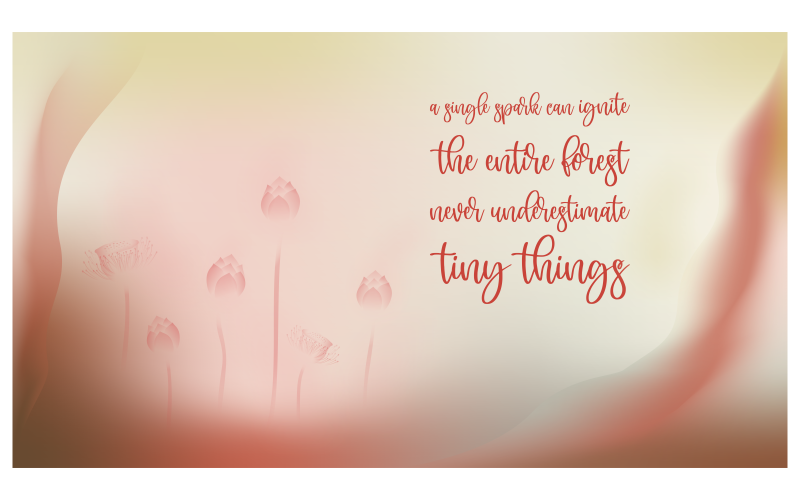 Fond abstrait rouge avec citation inspirante