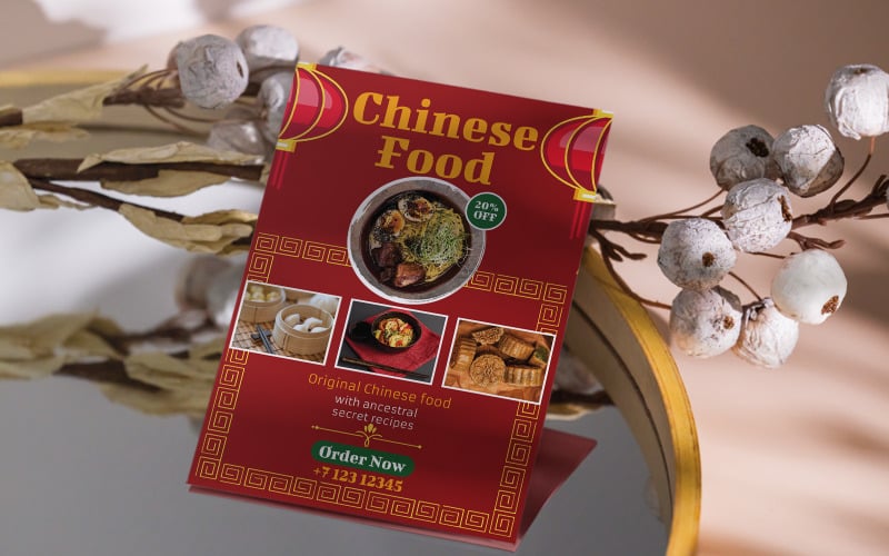 中国食品传单模板