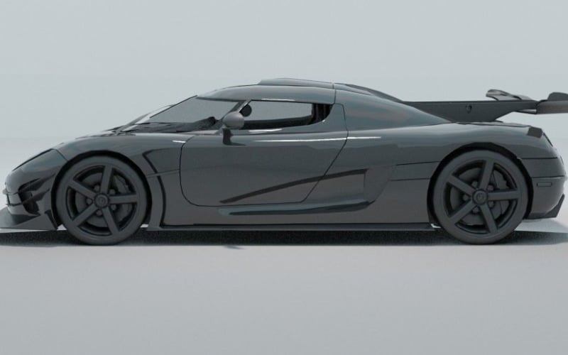 3D модель спортивного автомобиля - Game Ready Низкополигональная 3D модель