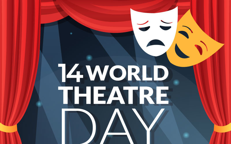 14 Día Mundial del Teatro Ilustración