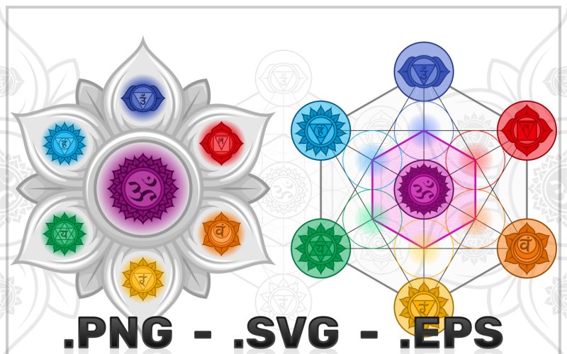 Disegno vettoriale simbolo chakra