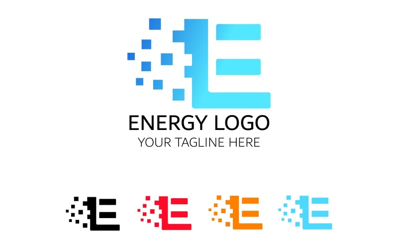 Energetické Logo - Písmeno E Logo