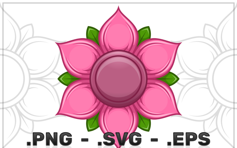 Lotus-Blumen-Vektor-Design