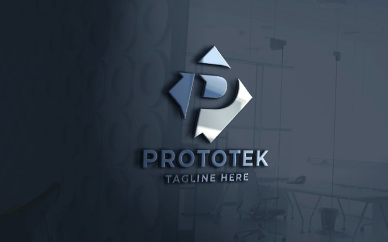 Prototek Letter P Logo Pro-Vorlage