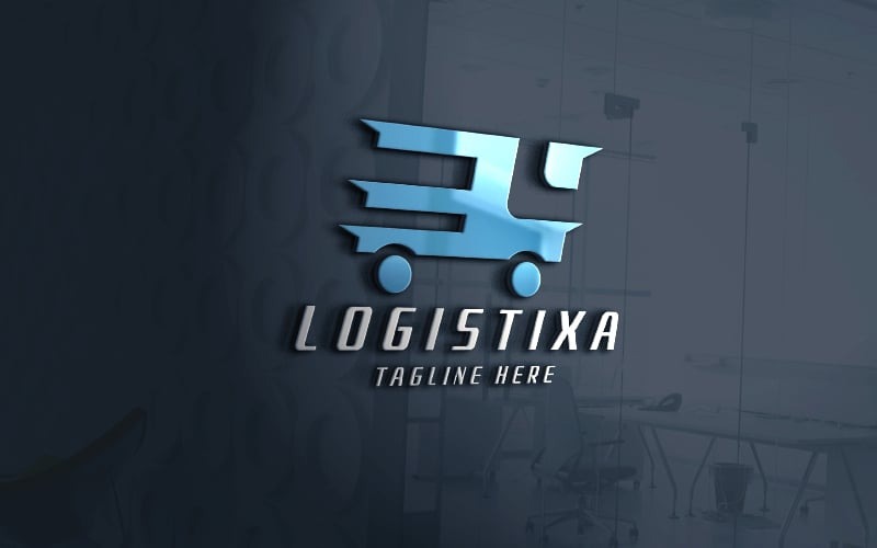 Transport leverans lastbil logotyp Pro-mall