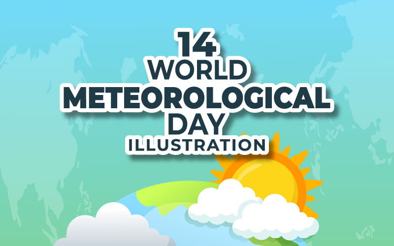 14 Wereld Meteorologische Dag Illustratie