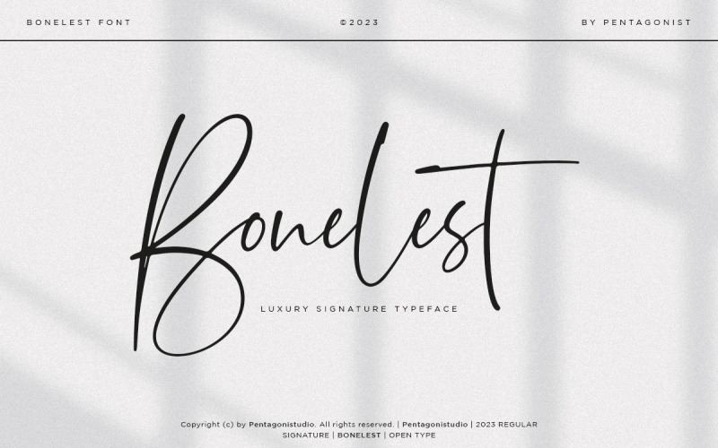 Bonelest | DÉMO GRATUITE Ligature élégante
