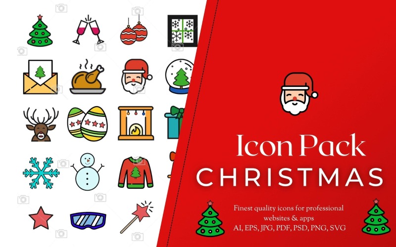 Christmas Mega Pack (50 pictogrammen van hoge kwaliteit)