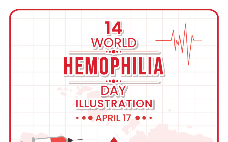 14 Giornata mondiale dell'emofilia Illustrazione